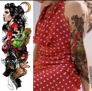 Full arm or leg temporary tattoo